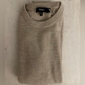 Theory Oatmeal Crewneck Sweater